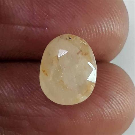 4.88 Ratti Natural yellow sapphire with Govt Lab Certificate – Gem ...