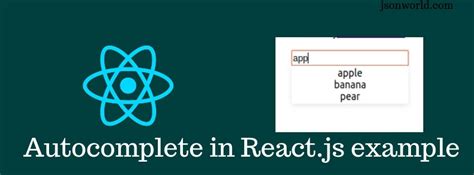 Autocomplete in React JS 的图像结果