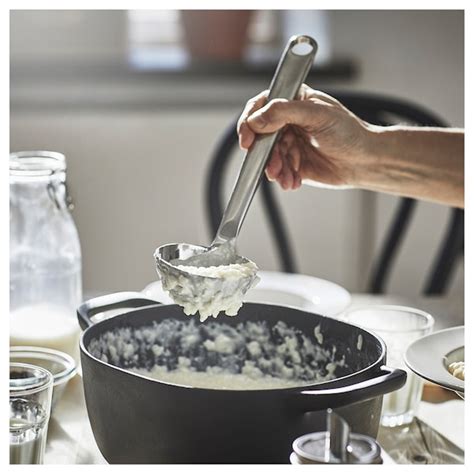 FINMAT soup ladle, stainless steel, 31 cm (12") - IKEA