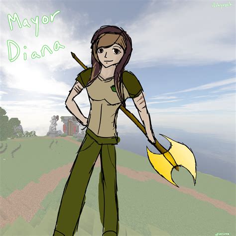 mayor diana fanart since she got elected : r/HypixelSkyblock