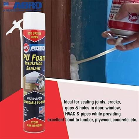 ABRO PUF-750 Multipurpose Expandable PU Foam Insulation Sealant Spray ...