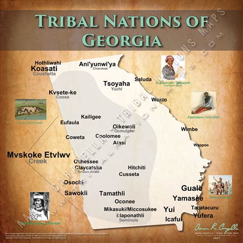 Map Of Native American Tribes In Georgia