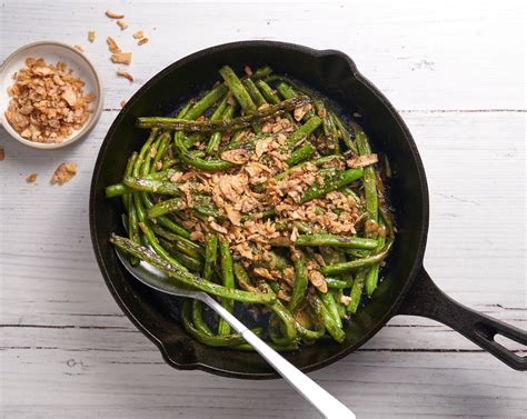 Roasted Green Beans with Crispy Fried Onions Recipe | SideChef