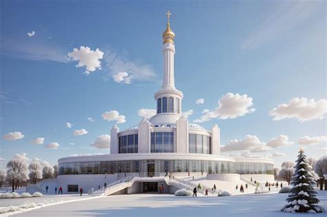 The main pavilion of vdnh moscow russia | Premium AI-generated image