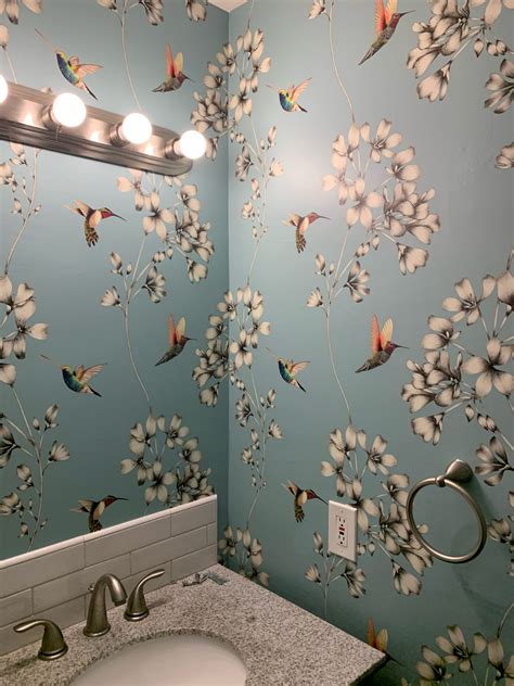 Wallpapering A Bathroom