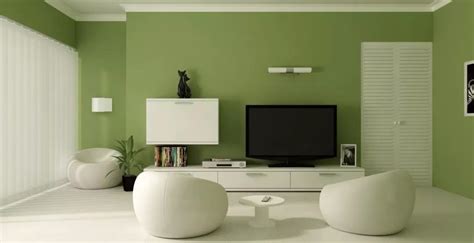 淡绿色装饰的室内设计