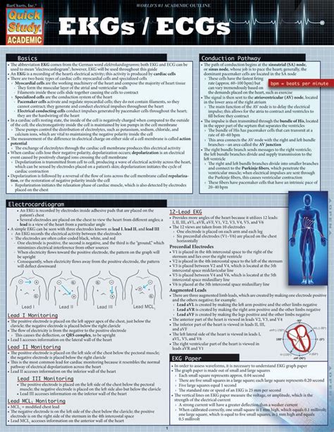 Ekgs / Ecgs (Quick Study Academic) : Barcharts, Inc.: Amazon.in: Books