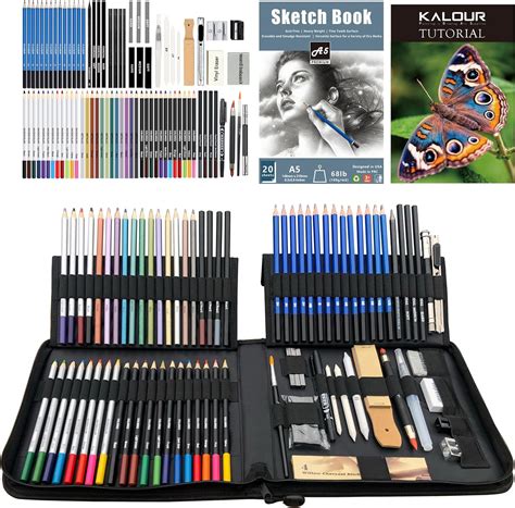 KALOUR Premium 82 Pack Drawing Sketching Pencils Kit for India | Ubuy