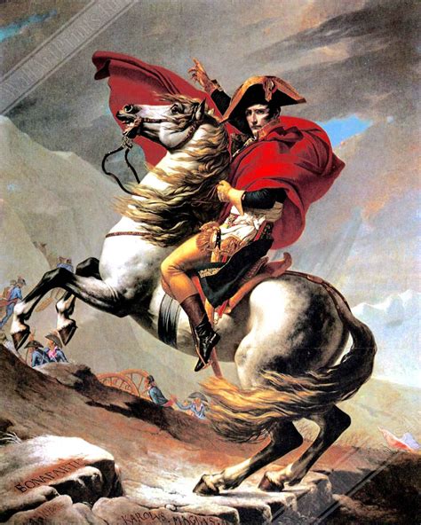 Napoleon Crossing Alps Poster: Jacques-louis David Equestrian Art ...