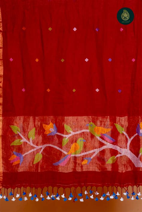 hand woven linen jamdani suit set oh wow – EthnicElement