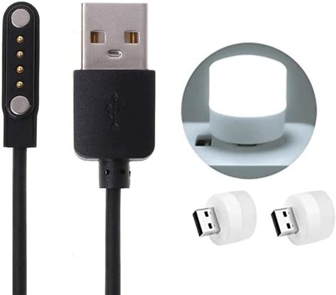 TYROCX Universal USB Cable, Watch Charger Magnetic 4 pin, Watch Charger ...