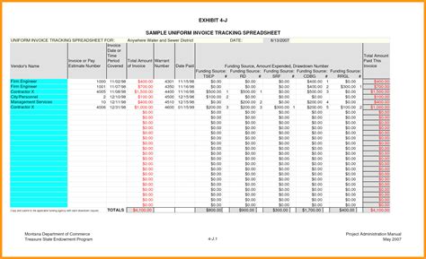 Image result for Invoice Tracking Spreadsheet Template