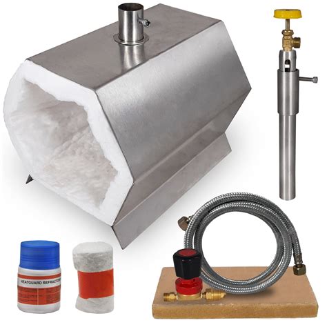 Portable Propane Blacksmith Forge Single Burner Blacksmithing Forge Kit ...