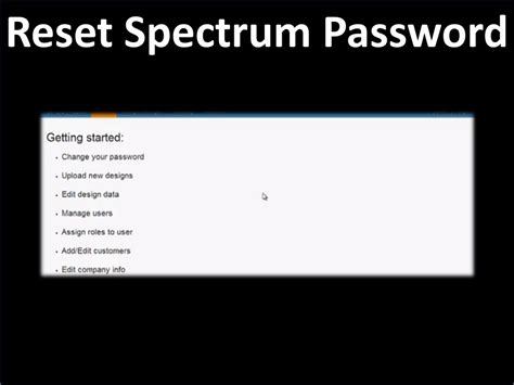 PPT - How to Reset the Charter Spectrum Account Password PowerPoint ...