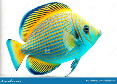 Blue Striped Tropical Fish