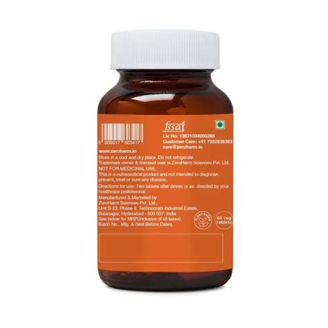 Zeroharm Narie Fertility Formula 60 Veg Tablets (Pack of 2) - Cureka ...