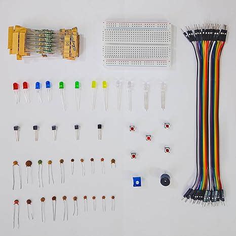 RedPrad - Resistor, LED, Capacitor, Switch, Jumper Wires, Breadboard ...
