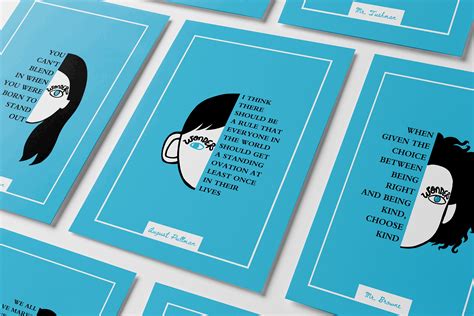 Wonder Book/movie Poster | Wonder Novel Quotes | 10 Posters (2 Color ...