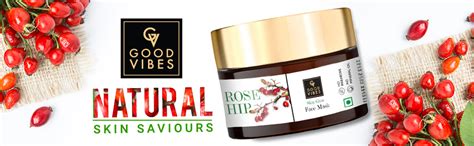 Buy Good Vibes Rosehip Skin Whitening Face Mask, 50 g Controls Excess ...