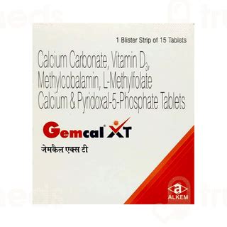 Gemcal Xt Tablet: Uses, Side Effects, Price & Substitutes