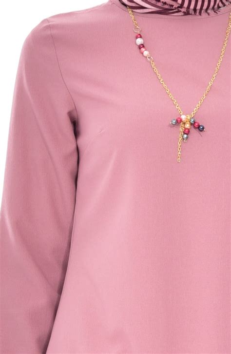 Tunique avec Collier Coupe Laser 4032-02 Rose Pâle 4032-02 | Sefamerve