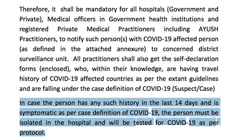 Coronavirus: India is not even testing all those it considers suspect cases