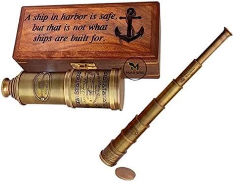 M.A & SONS Brass Victorian Telescope 6.5 Inch – Personalized Antique ...
