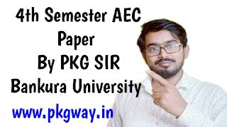 Bankura university 4th semester English AEC Paper Suggestion ,4th ...