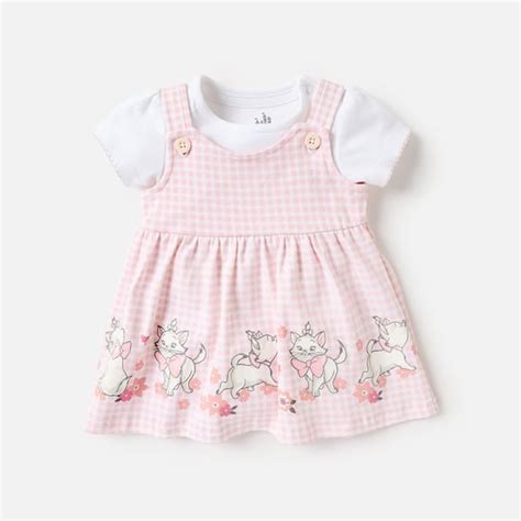 Marie Print Dungaree Dress and Romper Set