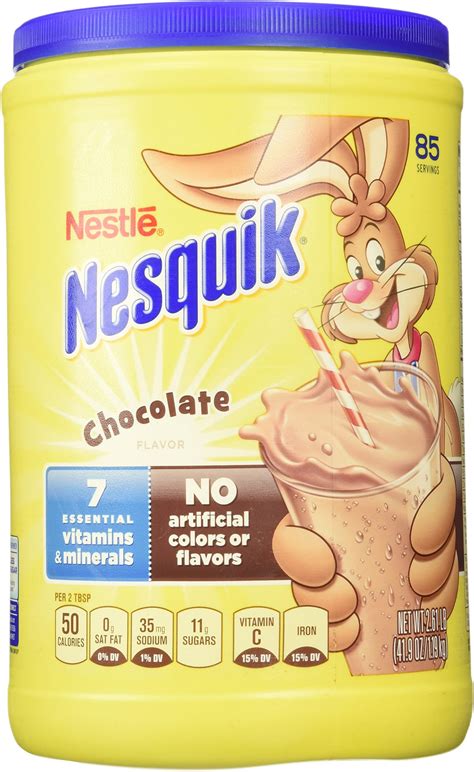 Amazon.com : NESQUIK Chocolate Cocoa Powder, 9.3 Oz. Tub | Chocolate ...