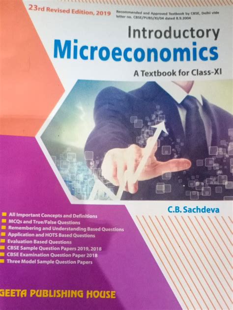 Introductory Microeconomics Class 11 By CB Sachdeva (S) : CB Sachdeva ...