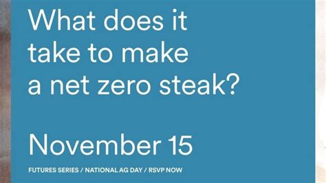 What does it take to make a net zero steak?, University of New England ...
