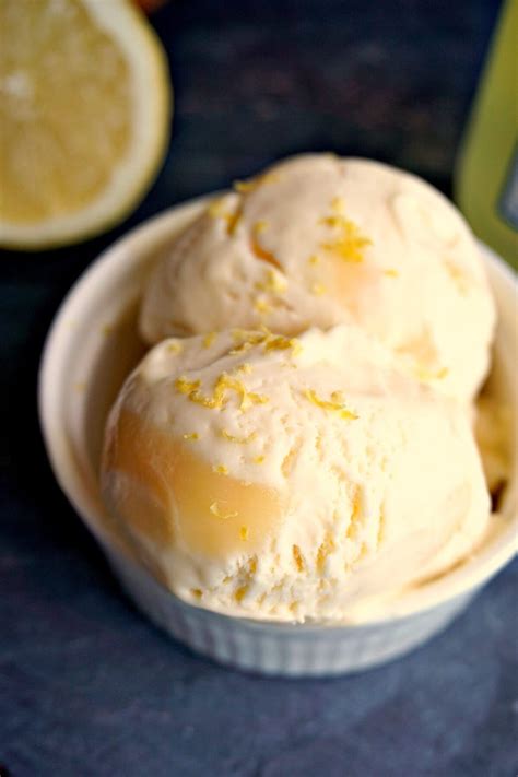 Lemon Curd Ice Cream with Limoncello - My Gorgeous Recipes