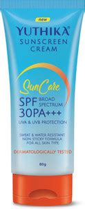 Yuthika Sunscreen - SPF 30 PA+++ with UVA & UVB Protection Sunscreen ...