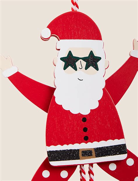Buy Disco Santa Claus Hanging Decoration at Marks & Spencer