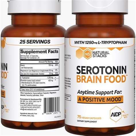 Amazon.com: NATURAL STACKS Serotonin Brain Food w/L-Tryptophan ...