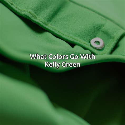 What Color Walls Go With Kelly Green at Nicholas Michael blog