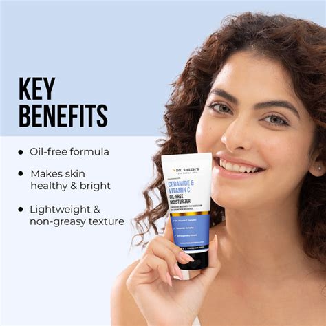 Ceramide & Vitamin C Brightening Oil-Free Moisturizer – Dr Sheth's