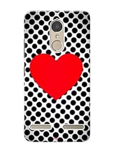 Lenovo K6 power cover with Red Heart print : Amazon.in: Electronics