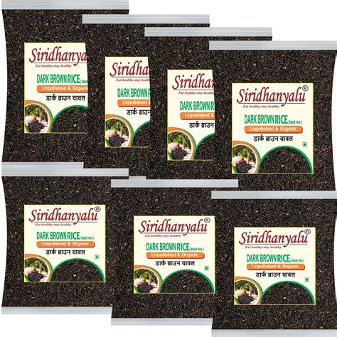 Dark Brown Rice, Low Glycemic Index Forbidden Dark Brown Rice, Offering ...