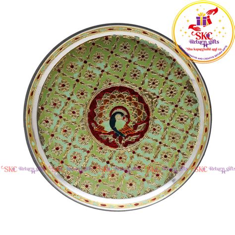 Pastel Color Meenakari Plate 9 – Sha Kapurchand & Co