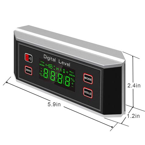 Angle Gauge Eoutil Digital Protractor Inclinometer Angle Finder With V ...