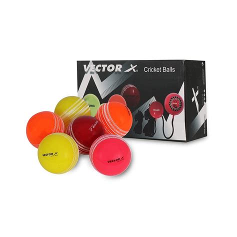 VECTOR X SWING Cricket Synthetic Ball (Pack of 6) – Vector X