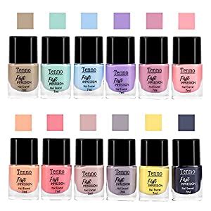 Buy TENNO Long Lasting All Glossy Finish Pastel Palette (7 Ml Each ...