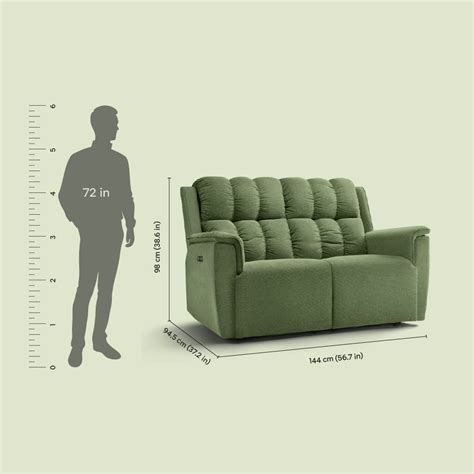 Buy Elite mov.E 2-Seater Motorized Sofa in Hunter Green Online at Best ...