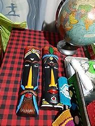 SULFAX Idol Decorative Idol Handmade | Terracotta Multicolored Tribal ...