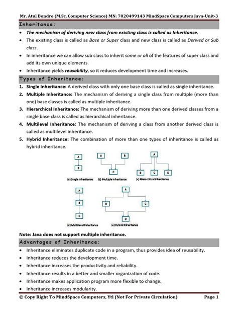 Image result for Inheritance in Java with Example Programs PDF