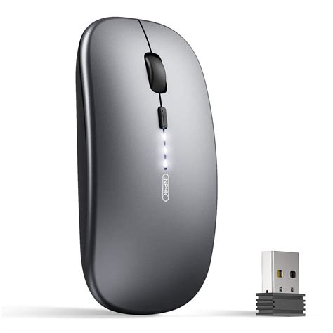 Verilux® Wireless Mouse Rechargeable, Upgraded Ultra Slim 2.4G Silent ...