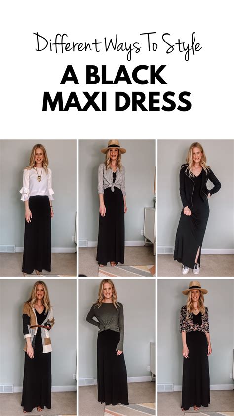 Casual Black Maxi Dress