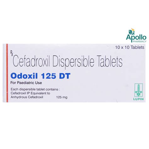 ODOXIL DT 125MG TABLET Price, Uses, Side Effects, Composition - Apollo ...